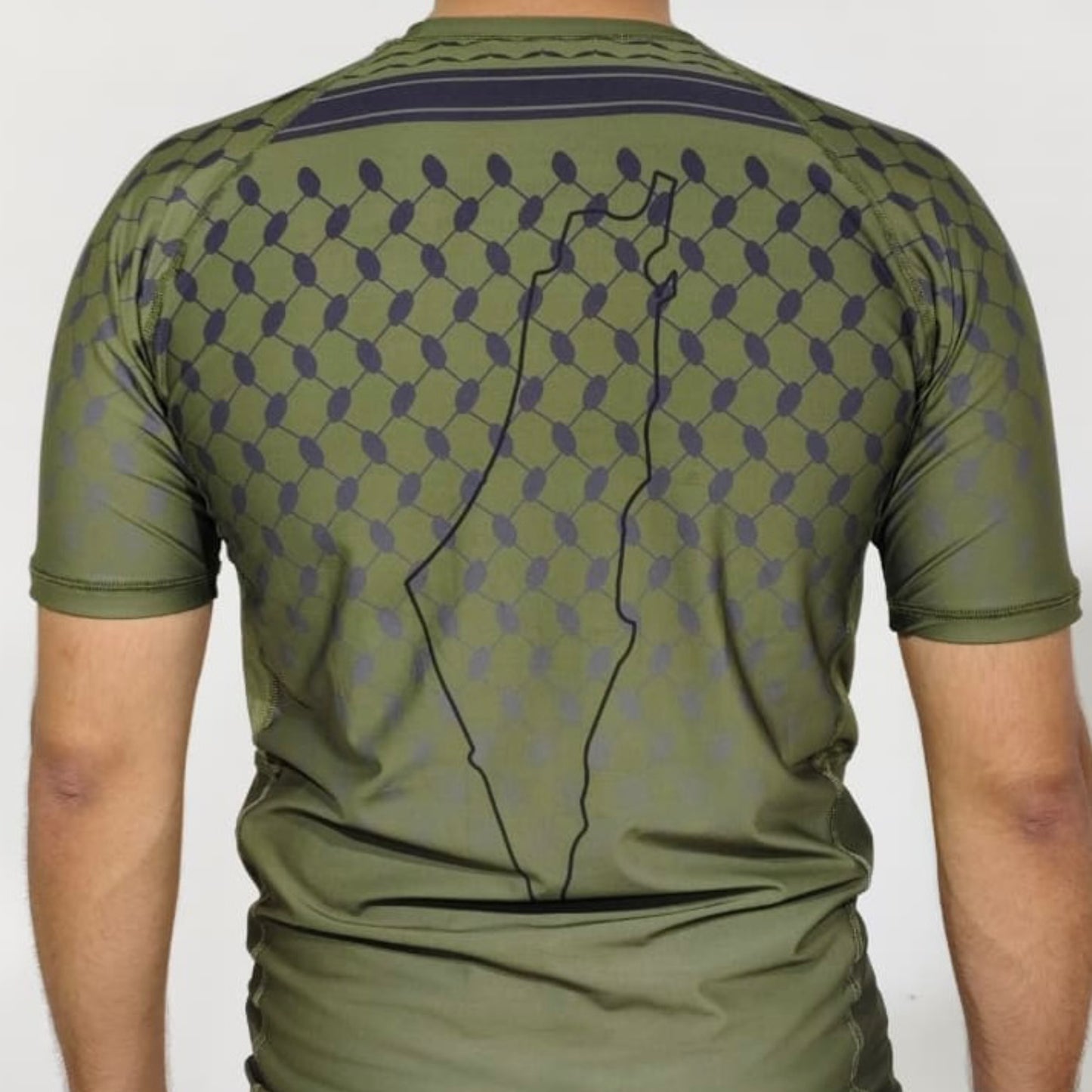 Palestine Rashguard - Khaki Green