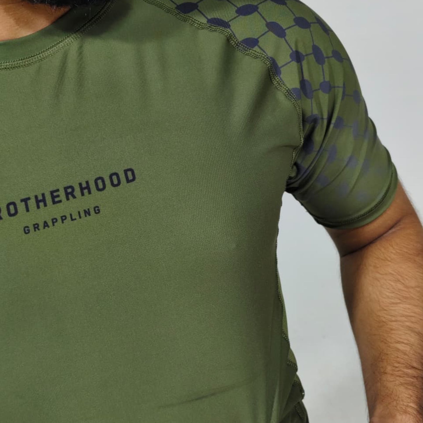 Palestine Rashguard - Khaki Green