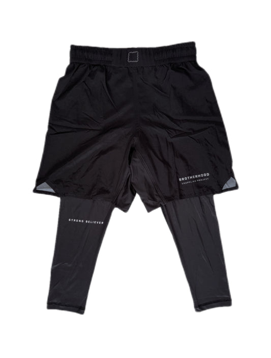 Strong Believer Dual Layer Long Shorts